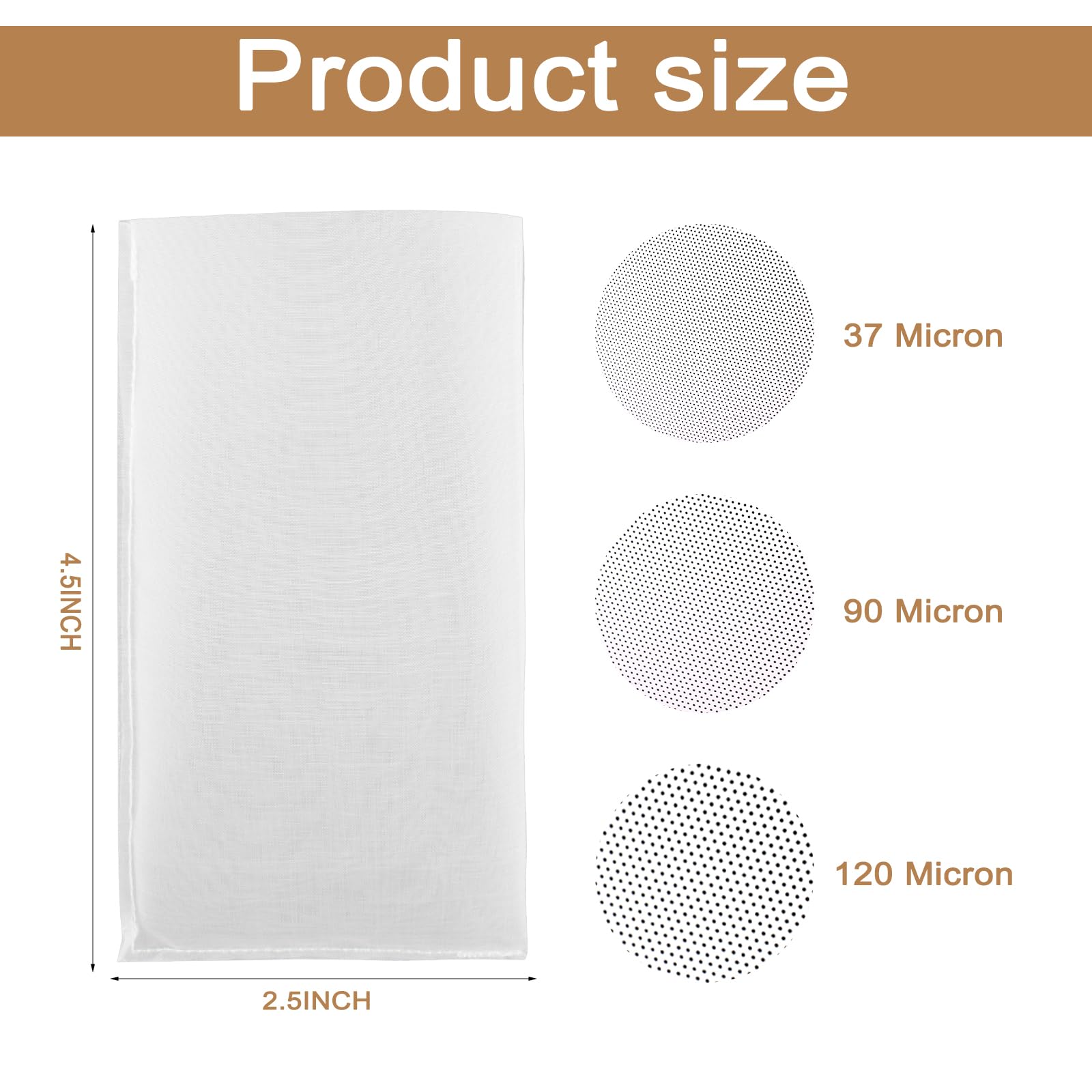 Tea Filter Bags - 40 Pack for Rosin Press -2
