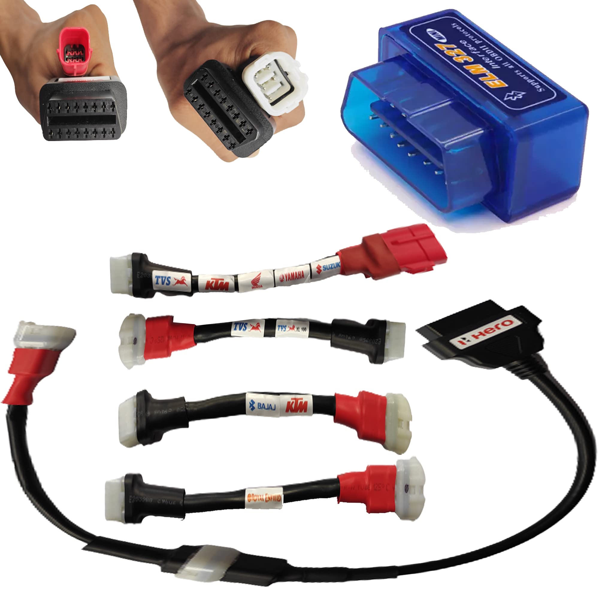 Buy SNSMART All BS6 Bike & Scooter OBD Cable Connector Bike Scanner BS6