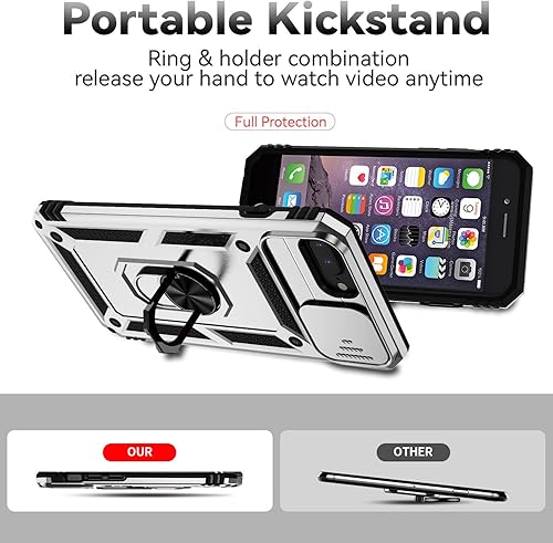 Miniatura 7 de Funda para iPhone 8 PlusiPhone 7 PlusiPhone 6 Plus con cubierta para lente de cámara, protector de pantalla HD, protección contra caídas de grado