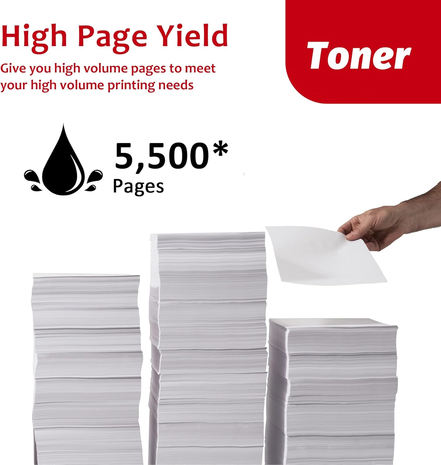 High-Yield 121 Black Toner Cartridge (2-Pack) - Compatible CRG121 Toner Replacement for Canon 121 Toner for imageCLASS D1650 D1620 Printer, 3252C001