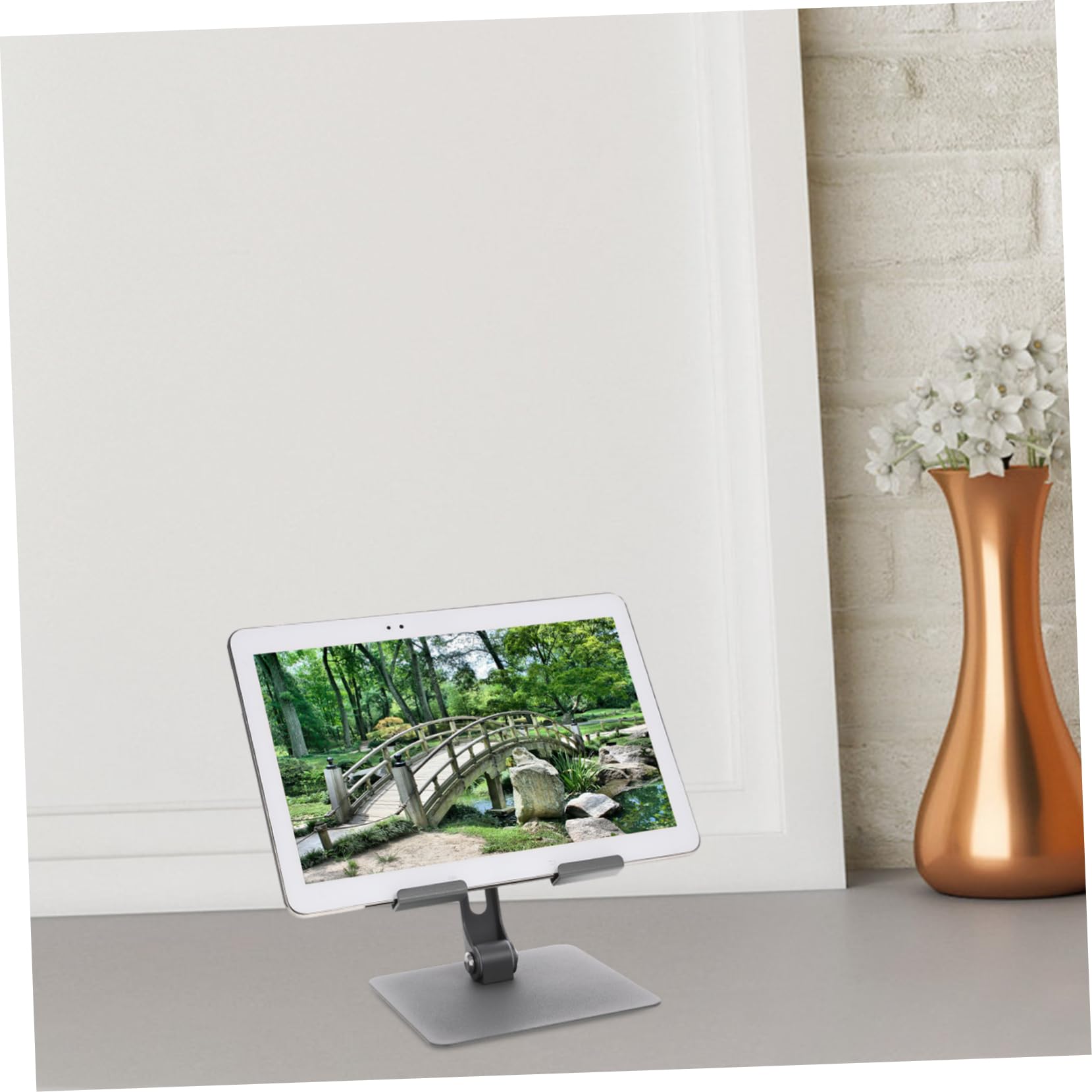 Tofficu Supporto per Tablet Supporto da Tavolo Organizer per Tablet Uso in Casa Ufficio e Viaggio