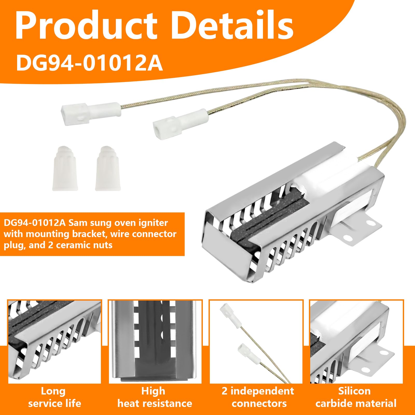 Amazon.com: Oven Range Igniter Compatible with Samsung NX58M9420SS