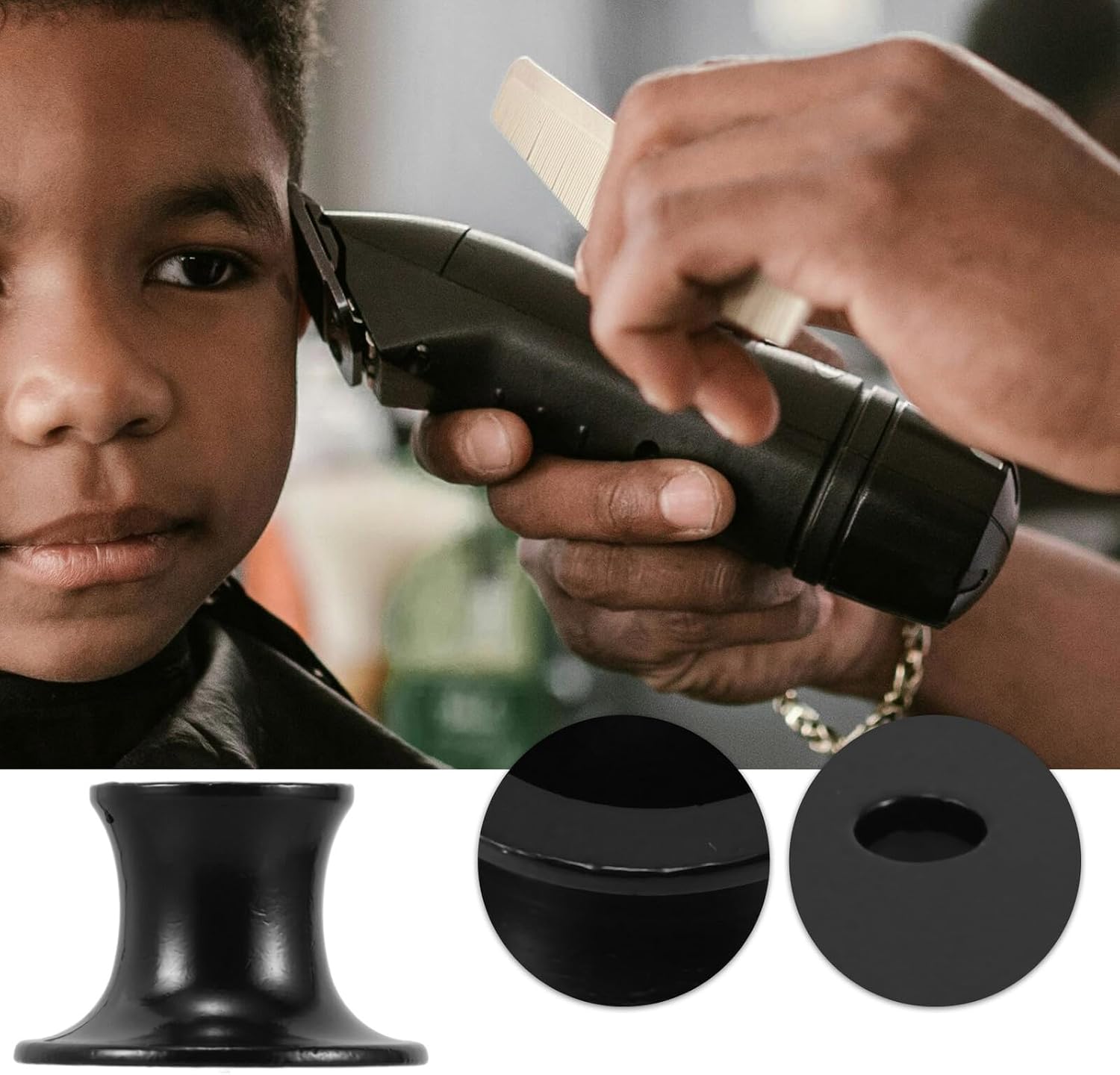 Safety Razor Stand and Shaving Brush Holder Alloy Bathroom Accessory Black Universal Men’s Shaving Tool Rack for Travel and Home