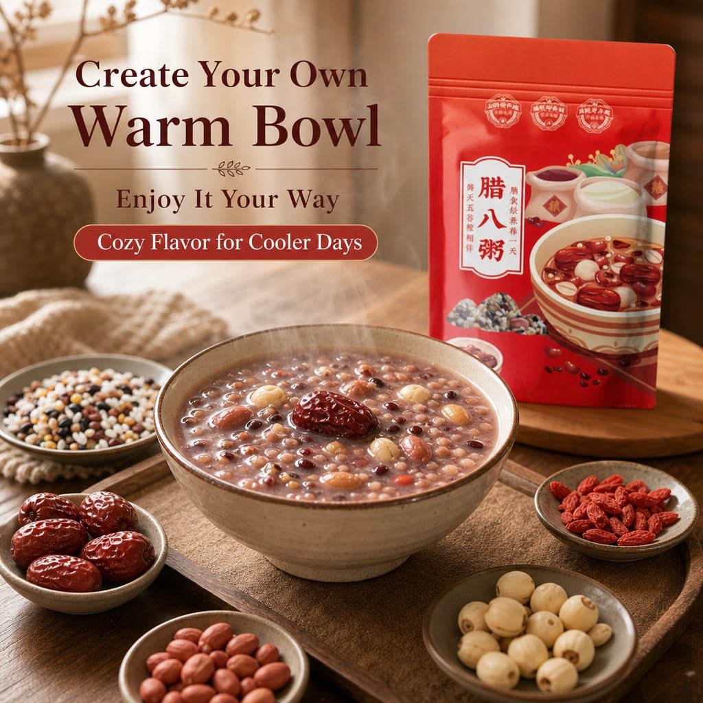 250g De Mezcla Congee Laba Grano Mixto: Ingredientes Gachas Los Ocho Tesoros, Uso Doméstico Y Comercial, Desayuno Saludable Comida Festiva(250g*5)