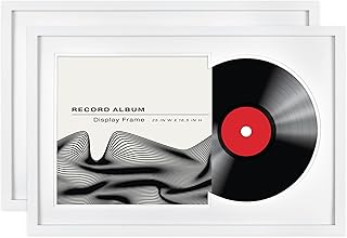 MCS Double Matte Record Album Frame, 16.5x25 Record Frame, White for LP ...