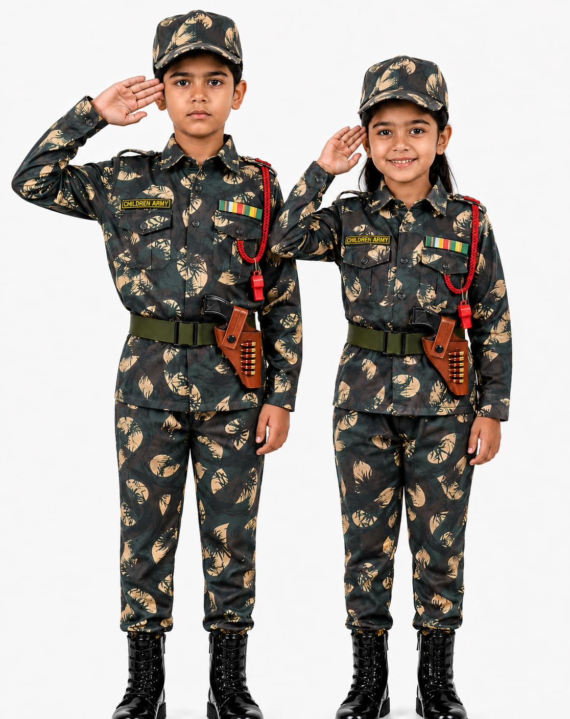 Army, Indian Soldier, BSF, Police costumes for kids independence republic day fancy dress school events function for age group 3 to 12 yrs-image-31
