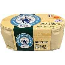 Beurre d'Isigny Butter with Sea Salt Crystals 8.8oz Pack of 8