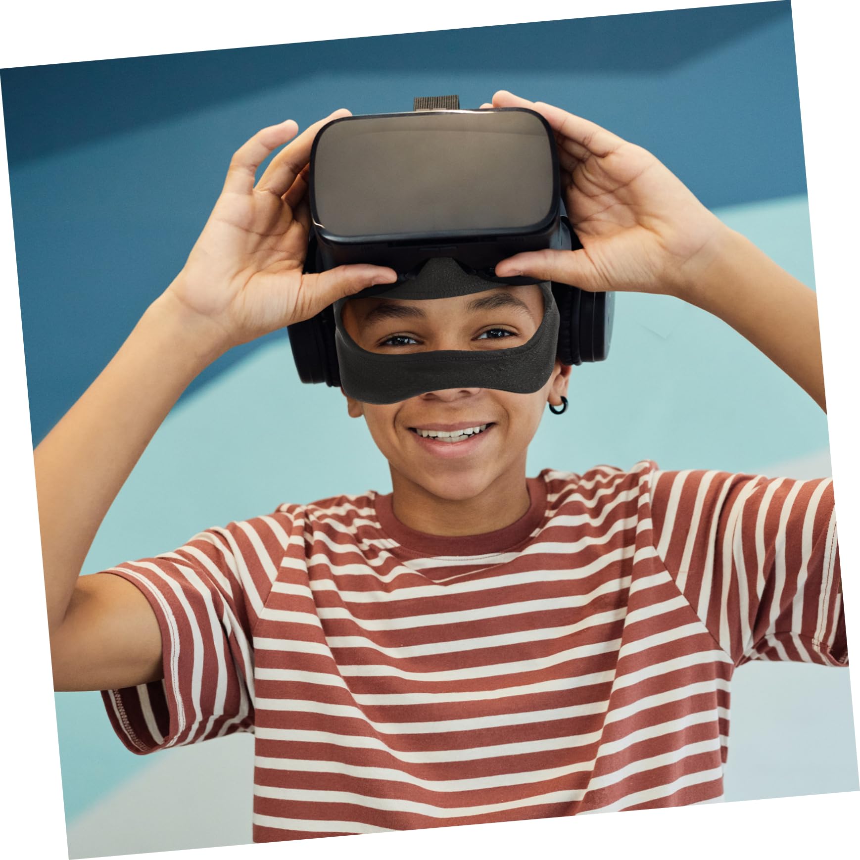 UKCOCO 5 Pezzi Di Maschera Per Dormire Con Imbottitura Elastica Lavabile E Comoda Per Il Gioco Vr