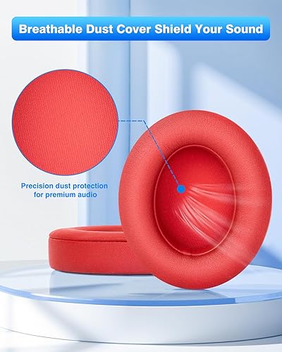 Miniatura 5 de Beats Studio - Almohadillas de repuesto FEYCH 2 piezas de aislamiento de ruido de espuma viscoelástica para auriculares Beats Studio 2.0 con cable