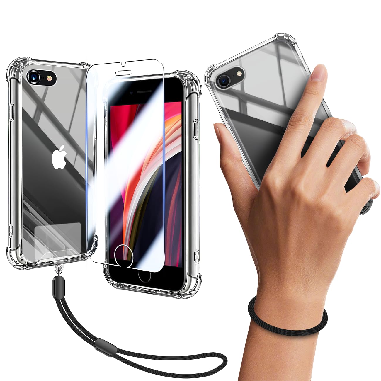 Amazon.co.jp: 対応 iphone se3 / se2 ケース クリア ケース apple 