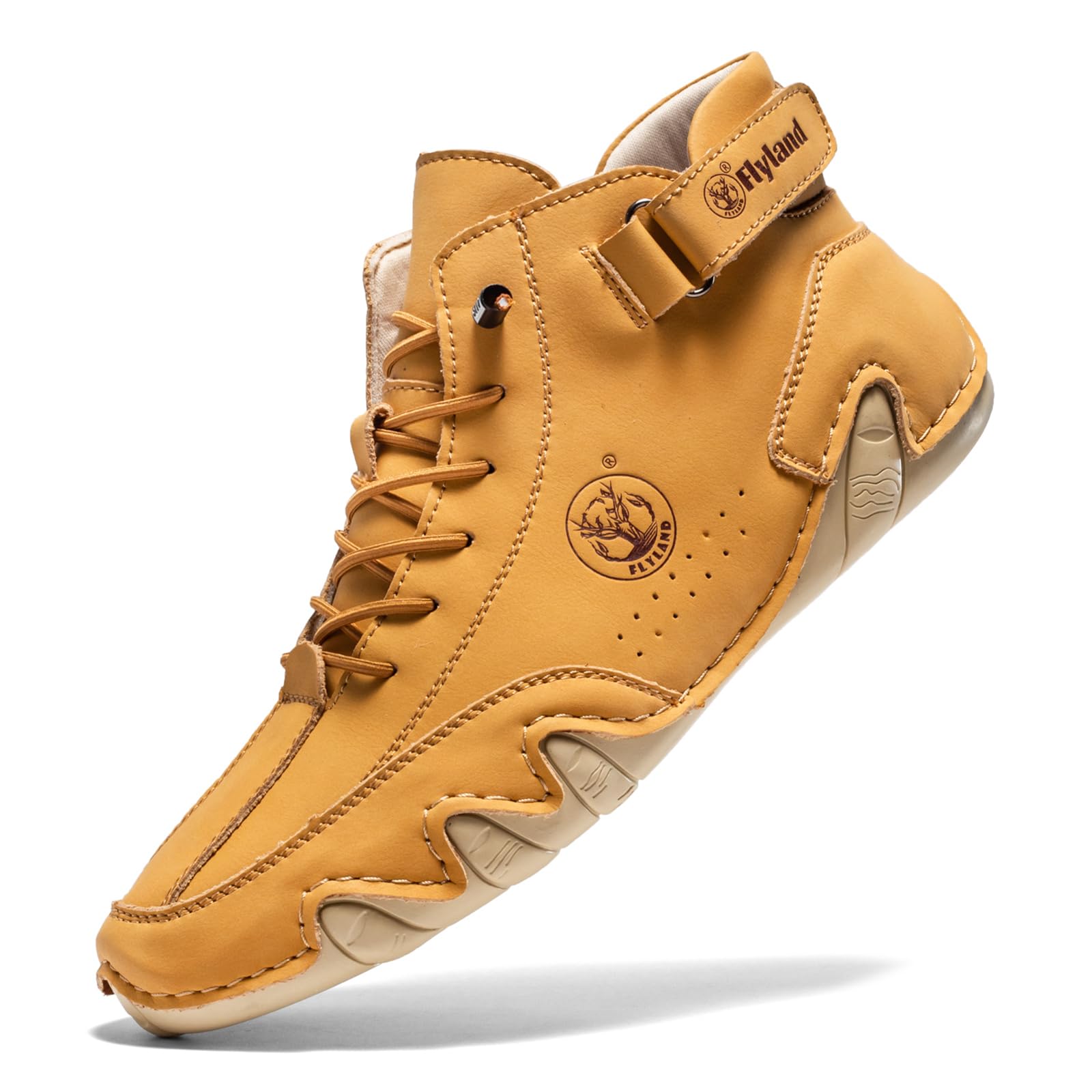 Men's Casual Leather Fashion Sneakers Ankle Chukka Boots Slip On Lightweight Loafers Walk…