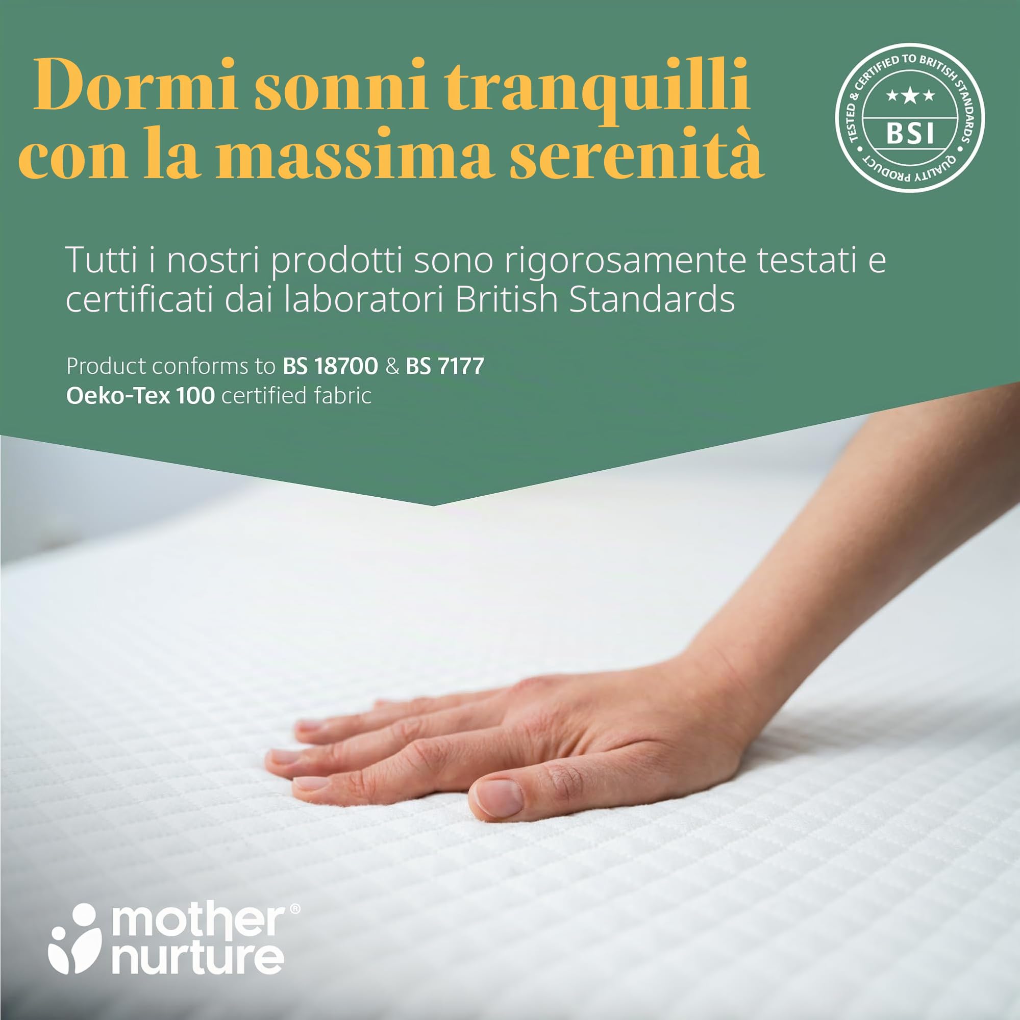 Mother Nurture, materasso per cesto porta-bambini in vimini