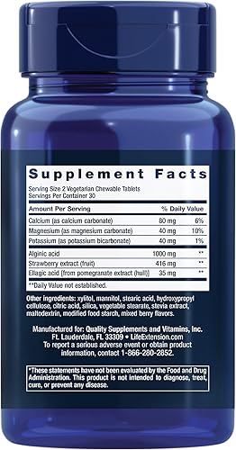 Miniatura 2 de Life Extension Guardián esofágico, ácido algínico, bicarbonato de potasio, obtén un alivio duradero de la angustia gástrica, vegetariano, sin OMG,