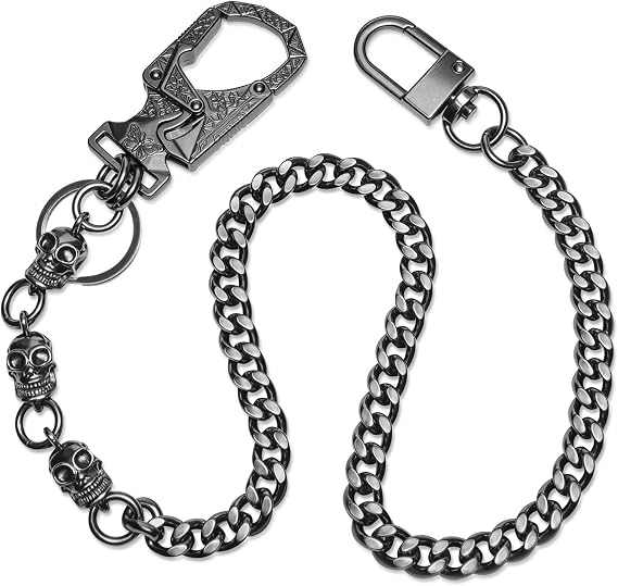 Ahiller Skull Wallet Chain for Men