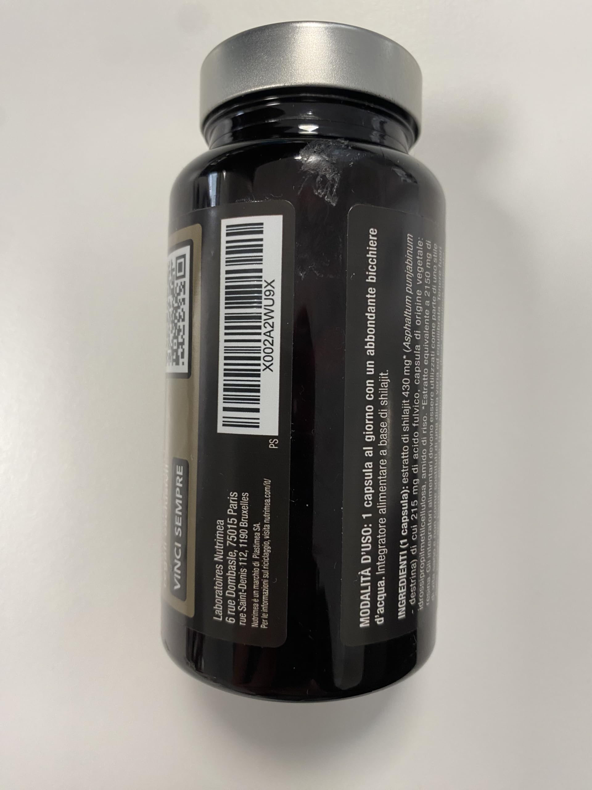 Shilajit Puro | 2150 mg per Capsula | Estratto 5:1 Standardizzato al 50% in Acido Fulvico | 100% Puro | 90 capsule | Nutrimea