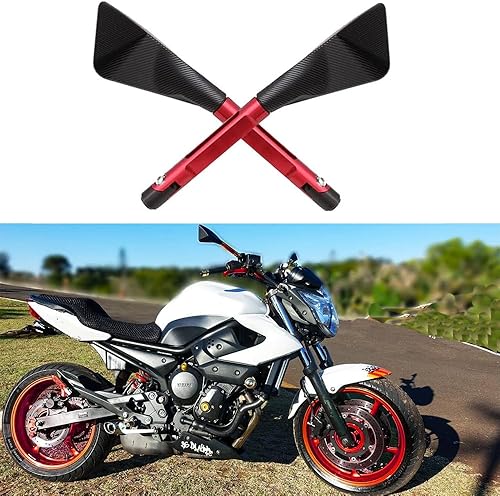 Miniatura 3 de M8 M10 CNC Espejos laterales retrovisores para motocicleta compatibles con Yamaha MT-03 MT-07 FZ-07 MT-09 FZ-09 MT-10 FZ-10 Kawasaki Z650 Z750 Z800