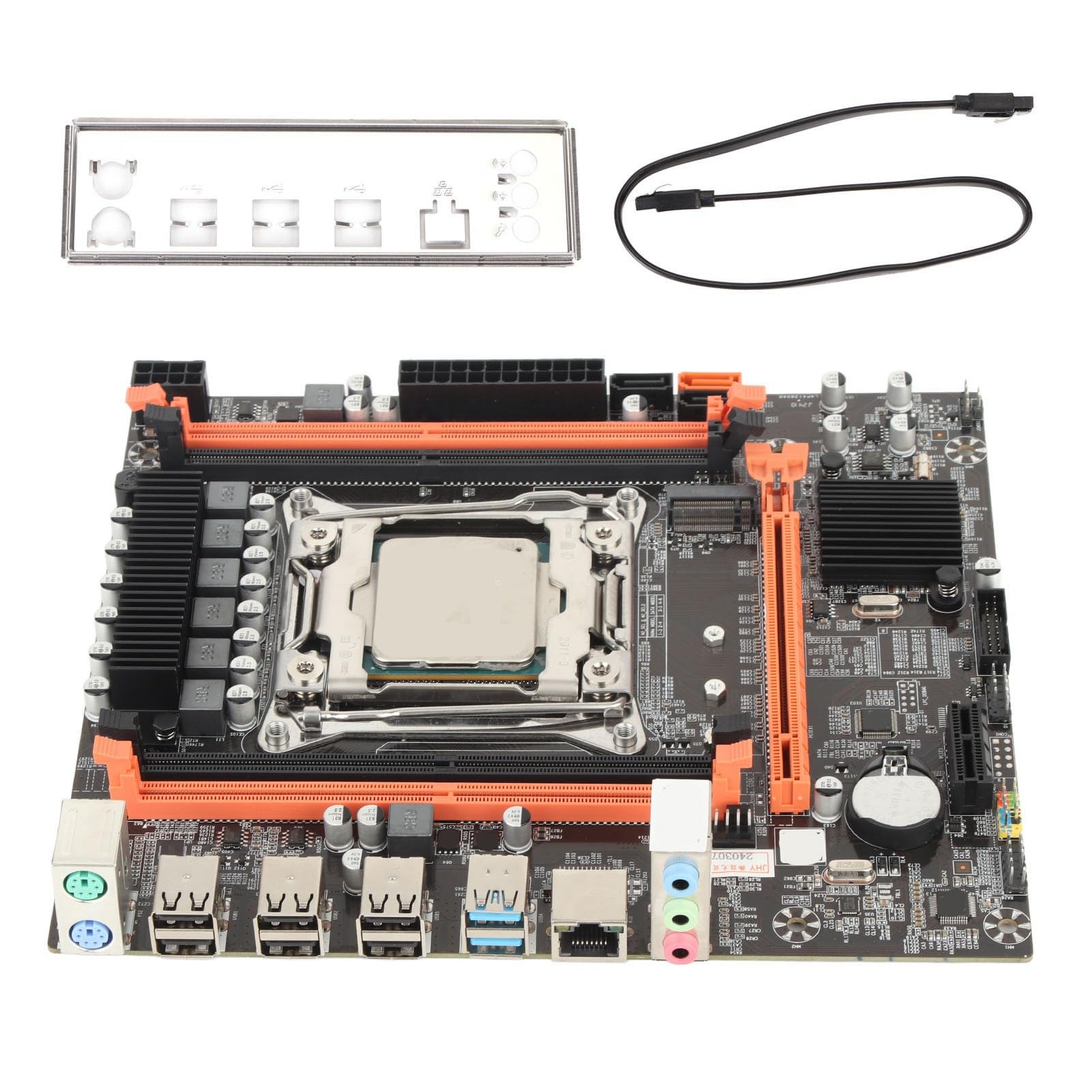 Topiky Scheda Madre PC X99 P4 Alimentatore a 6 Fasi Ad Alta velocità per PC Desktop con CPU E5 2680V3 e Interfaccia Multipla