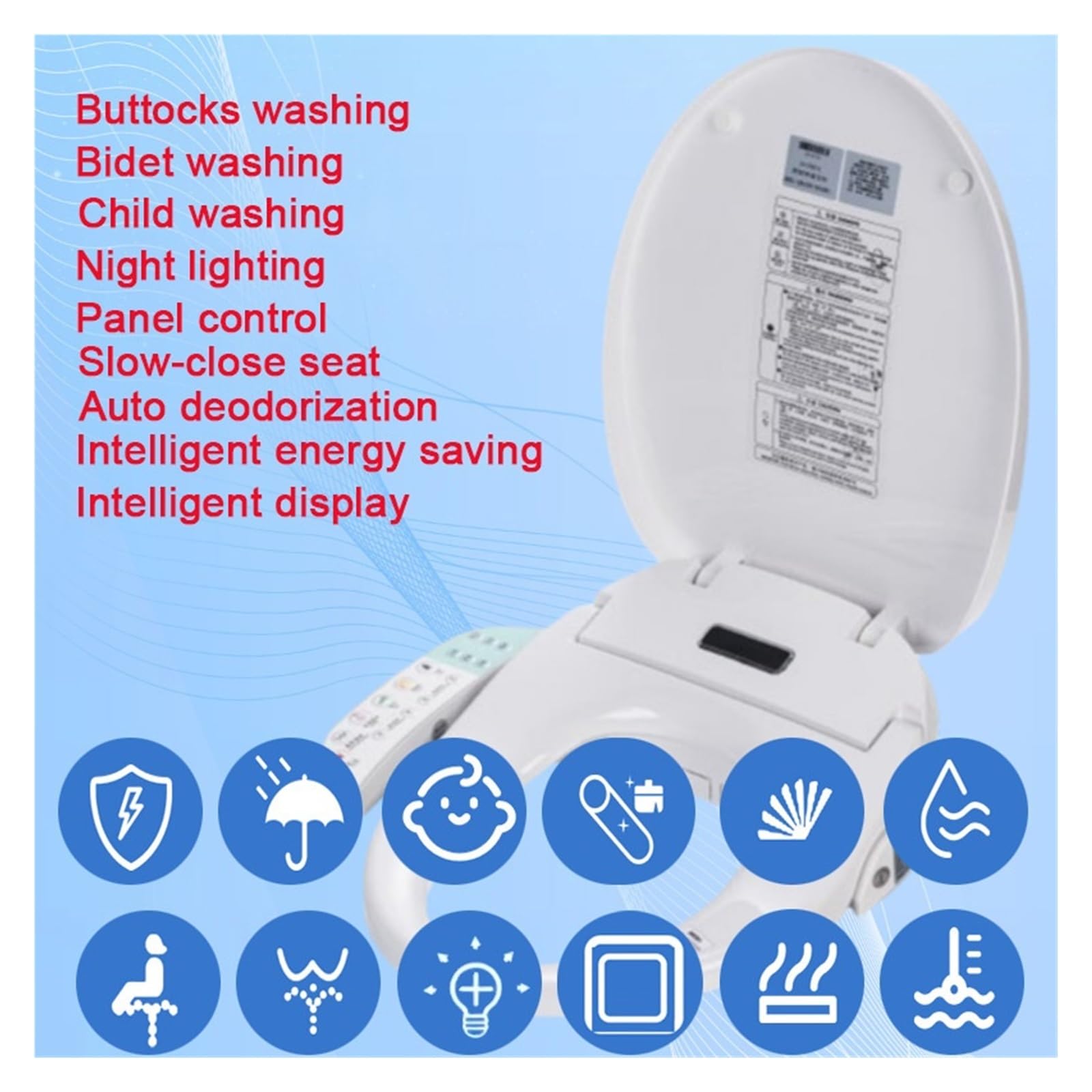 Smart WC Giapponese Sedile Coperchio Automatico Riscaldato Abattant Japonais Elettrico Intelligente Robusto E Confortevole