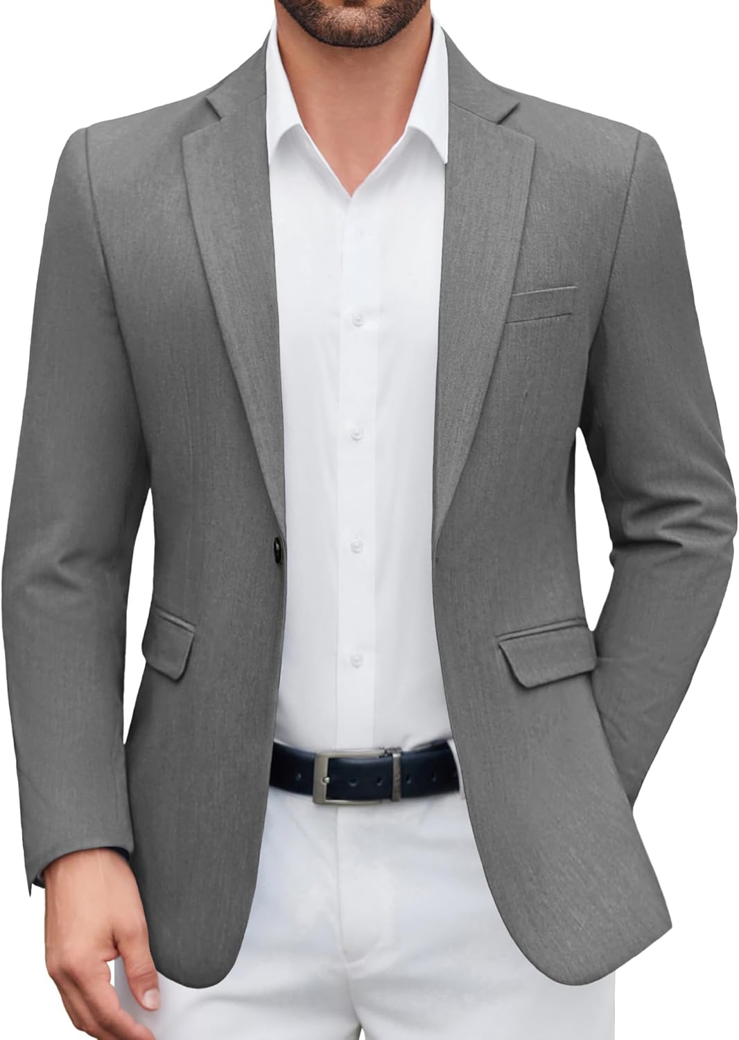COOFANDY Men's Casual Blazer One Button Sport Coat Lightweight Business Suit Jacket