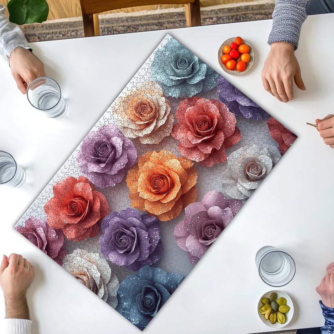 Puzzle 5000 elementów dla dorosłych, kwiaty, prezenty -8936