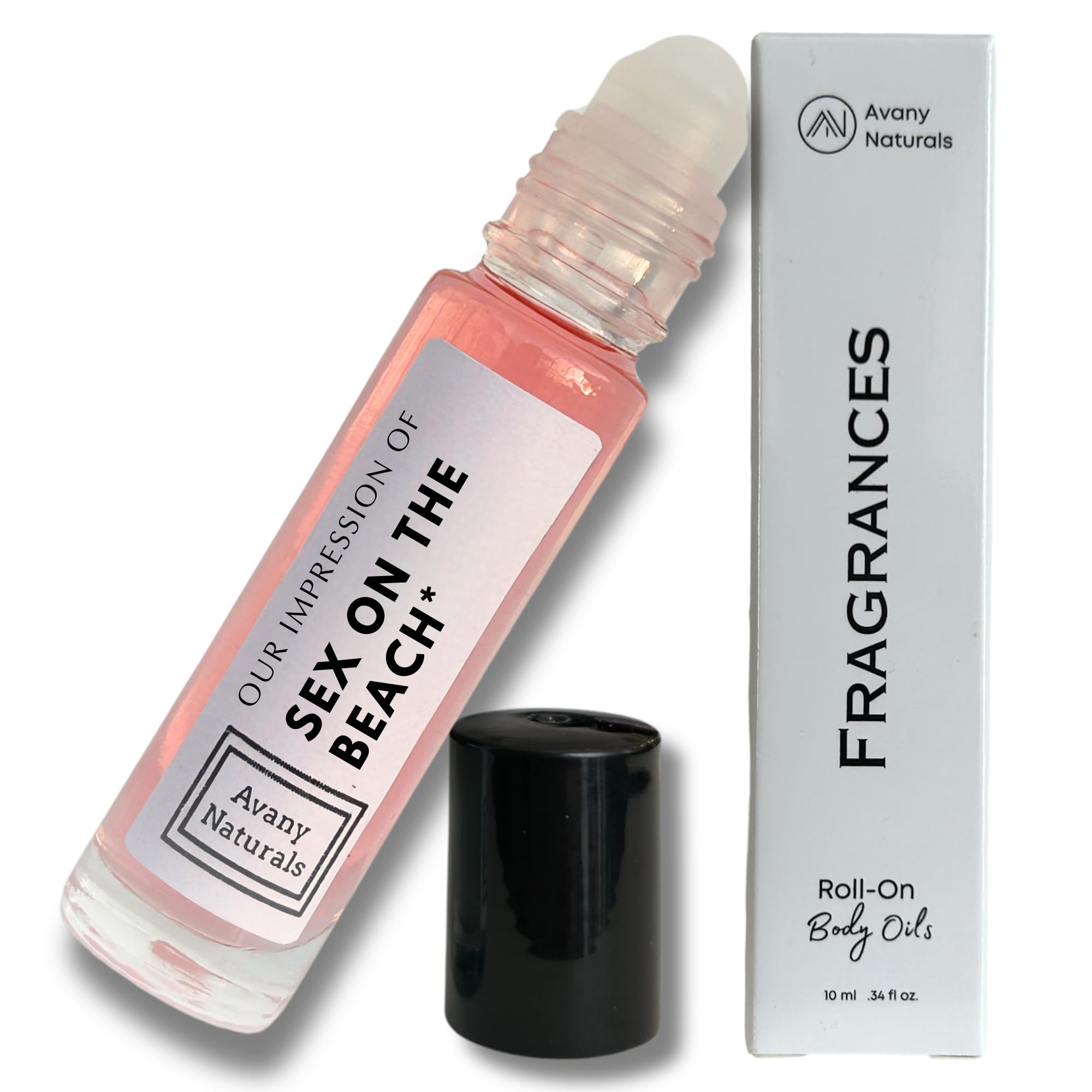 Avany Naturals Sex On The Beach, Fragrance Body Oil, Roll On Body Oil Concentrated Perfume, Alcohol Free Fragrance, Unisex Musk For Men and Women
