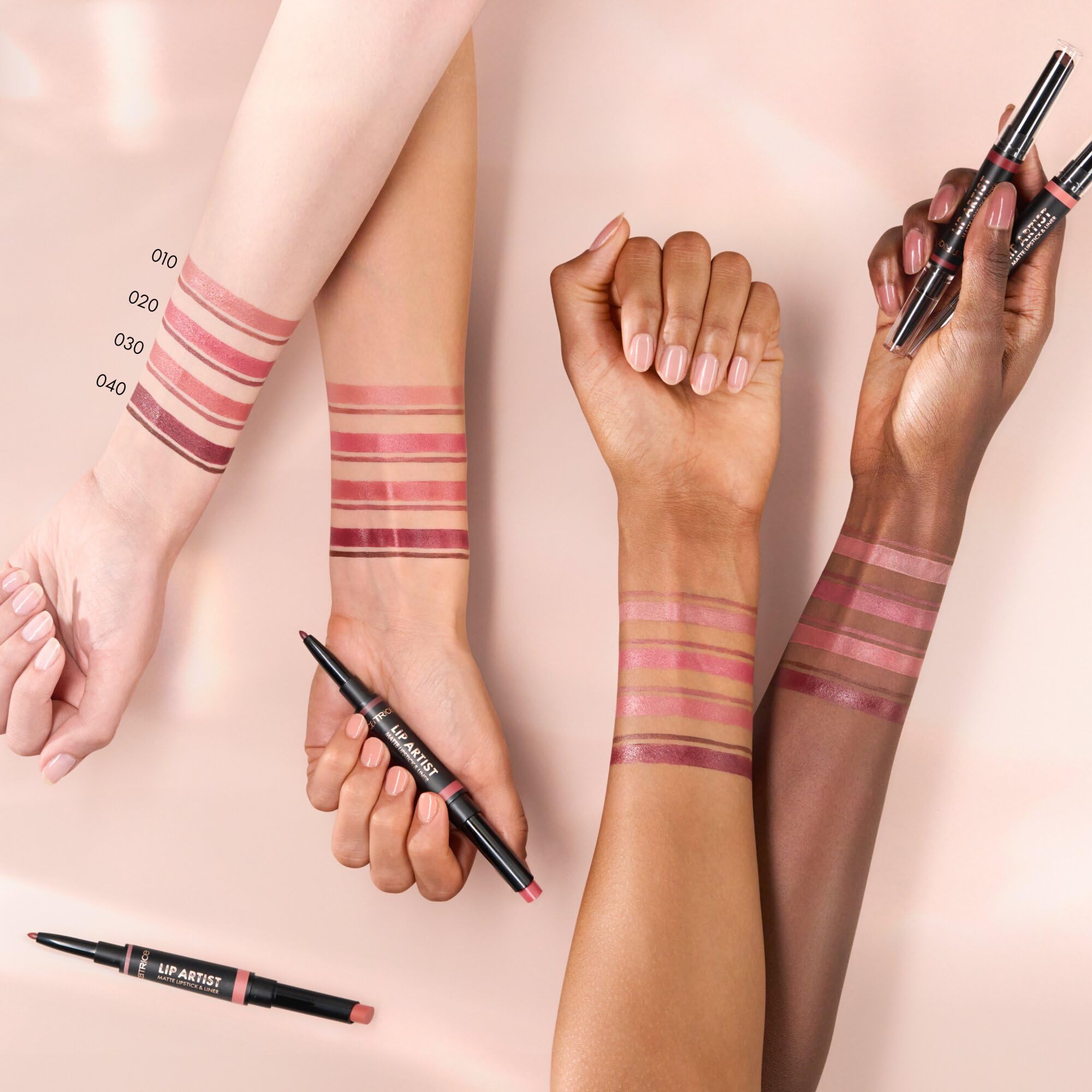 Catrice Lip Artist Matte Rossetto & Matita Labbra, Ultra pigmentato, colore intenso, opaca (1.74g)