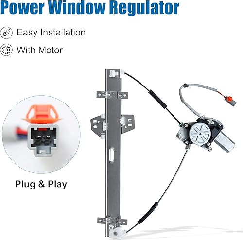 Miniatura 5 de 748-132 Elevalunas eléctrico del lado del pasajero delantero con conjunto de motor compatible con Honda Element 2003-2010, OE 11A414, 212-0036,
