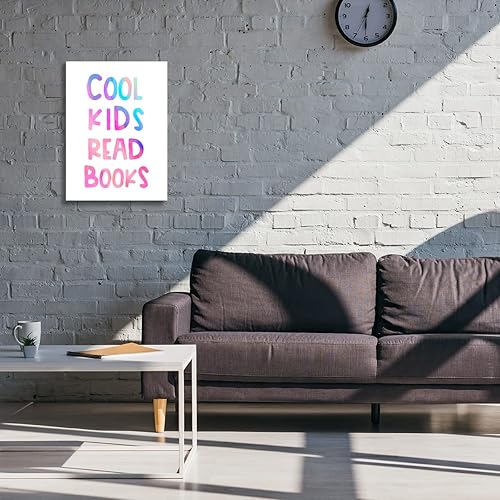 Miniatura 5 de Lienzo decorativo para pared rincón de lectura para niños, cita genial para amantes de los libros, perfecto para la habitación de los niños, el aula