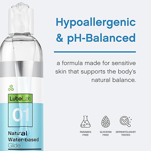 Miniatura 3 de Lubricante Personal a Base de Agua de 3.38 Fl Oz. Lubricante Personal con Aloe y Vitamina E, Portátil, Hipoalergénico, Libre de Parabenos y