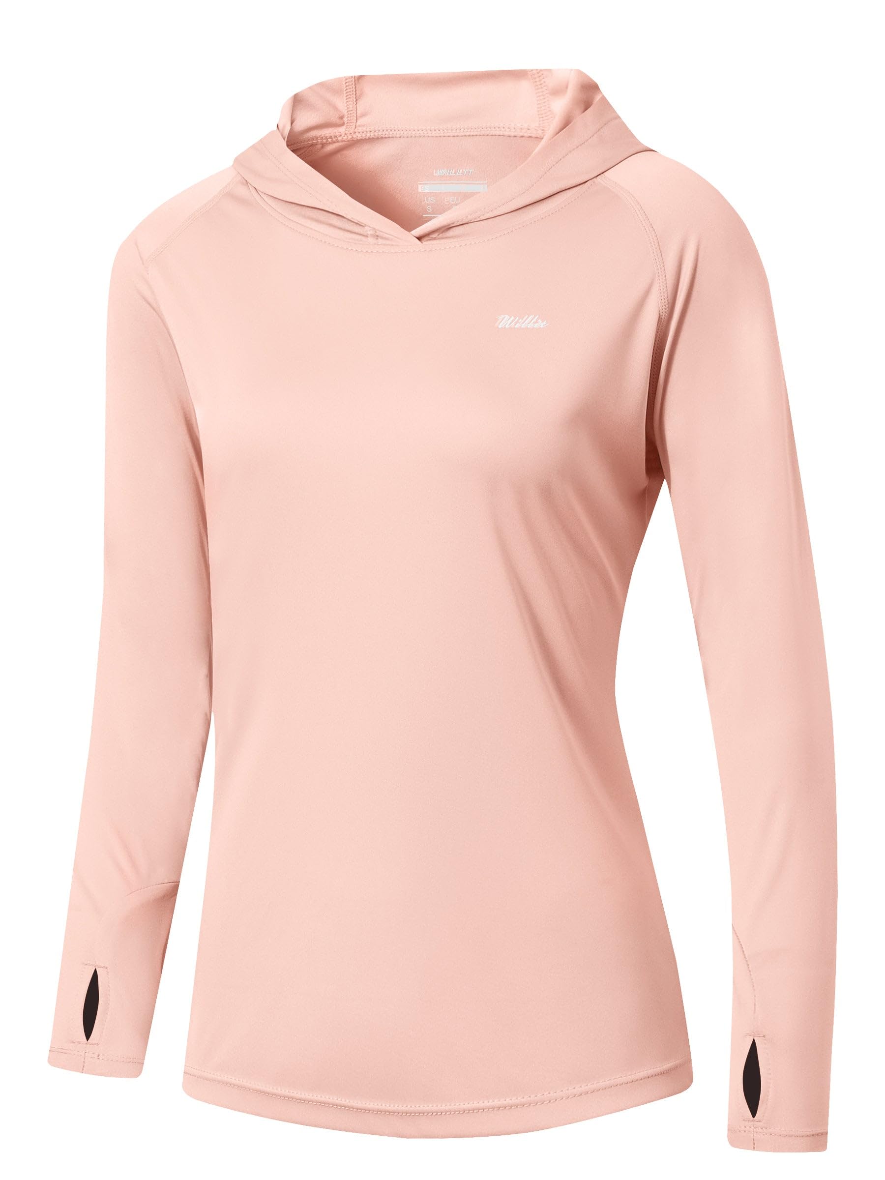 Willit Women's UPF 50+ Sun Protection Hoodie SPF Shirt long sleeve Hiking Fishing Outdoor Shirt Lightweight Hoodie