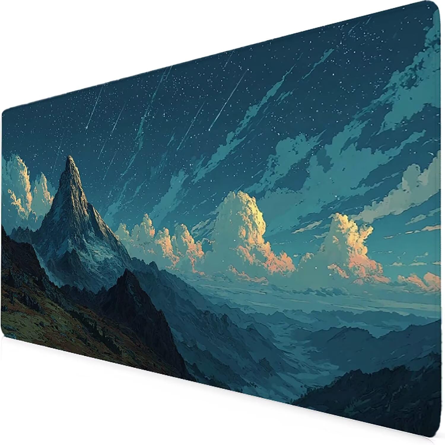 Tappetino Mouse XXL 1000x500mm Grigio Mousepad Bussola Tappetino Scrivania Grande, con base in Gomma Antiscivolo, Impermeabile Sottomano Scrivania per Computer, Accessori Gaming Mouse Pad 5-1558m