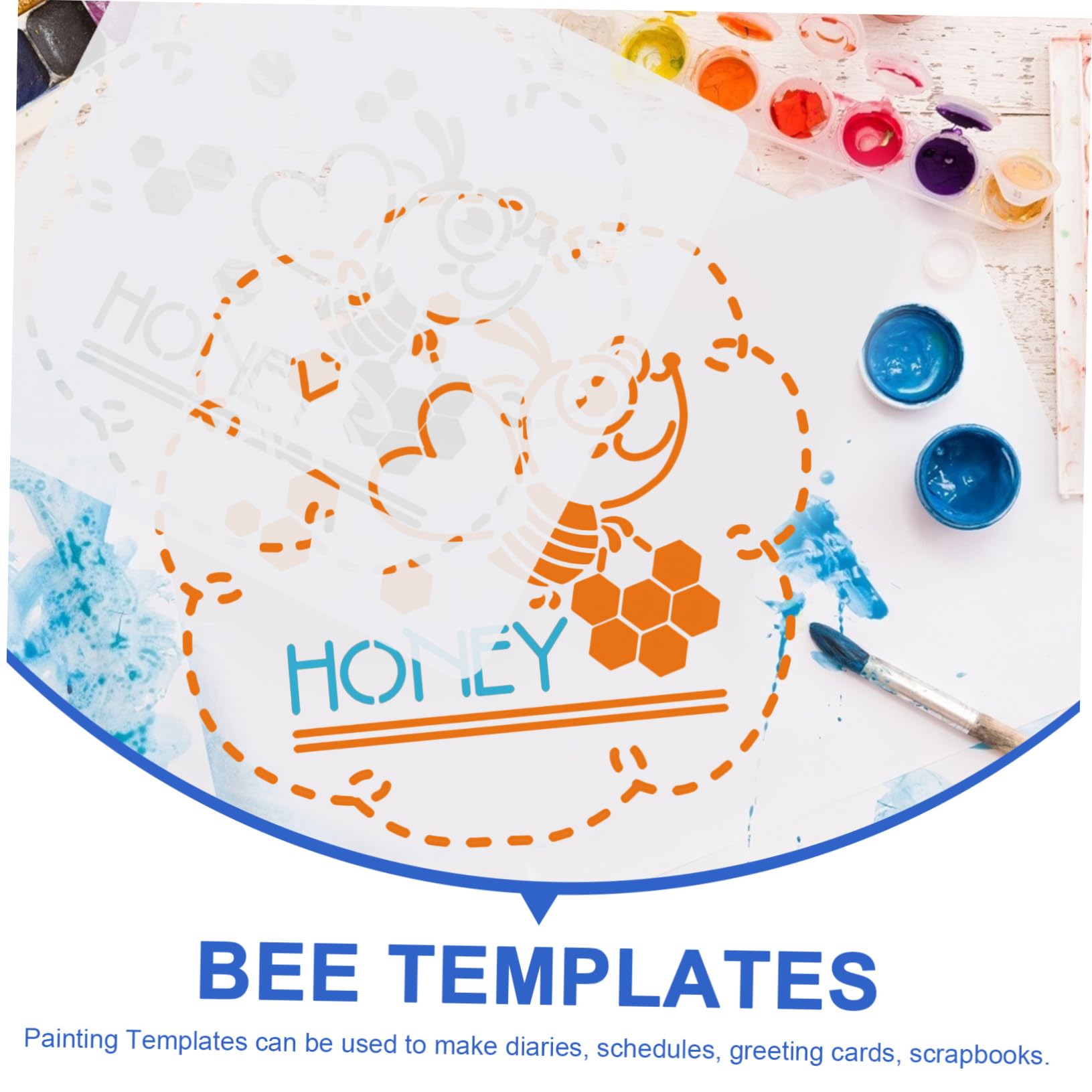 Lurrose 36feuilles Pochoirs De Dessin Pour Modèles Décoratifs De Abeilles Pour Projets Artistiques Et Peinture Sur Divers Supports