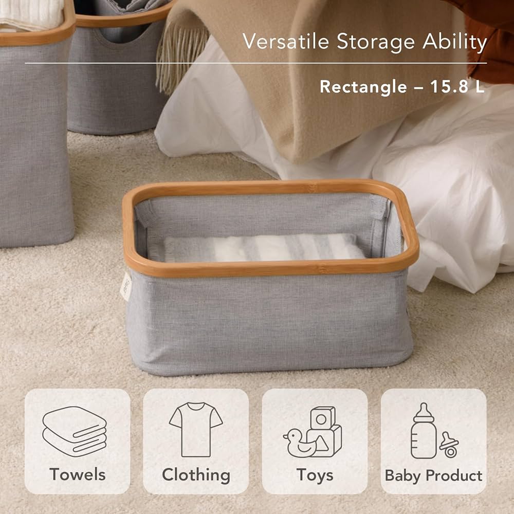 Amazon｜GUDEELIFE FRASA ストレージバスケット 長方形 収納