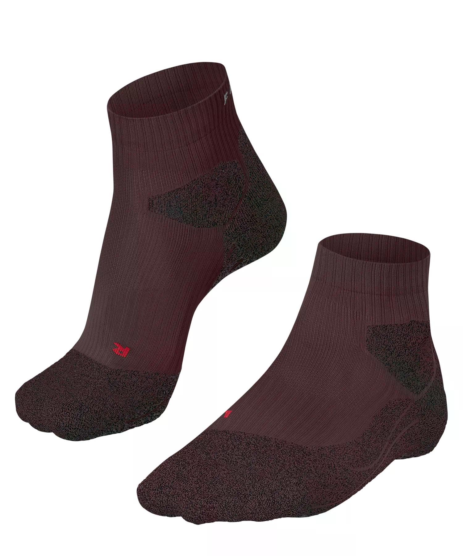 FALKE Damen Laufsocken RU Trail W So Funktionsmaterial antiblasen 1 Paar, Braun Mahogany 8344, 41-42