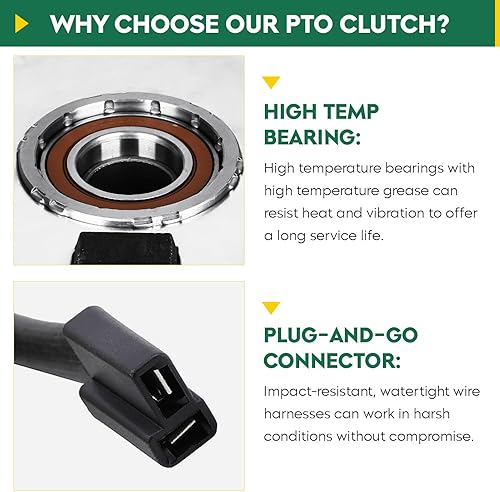 Miniatura 3 de Aeagle 532160889 Embrague de toma de fuerza para APY Husqvarna 160889 145028 Toro 104-3334 John Deere 5217-7, para LTH130 LTH140 LTH150 GTVH200