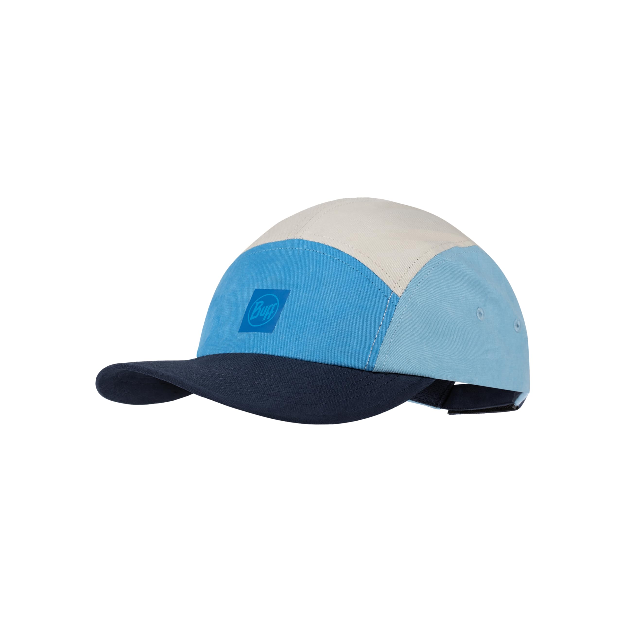 Buff® | Cap 5 Panel Venture, Flexible, UPF 50, Lightweight, Comfortable, Washable, for Little Explorers, Kids, One Size Blue