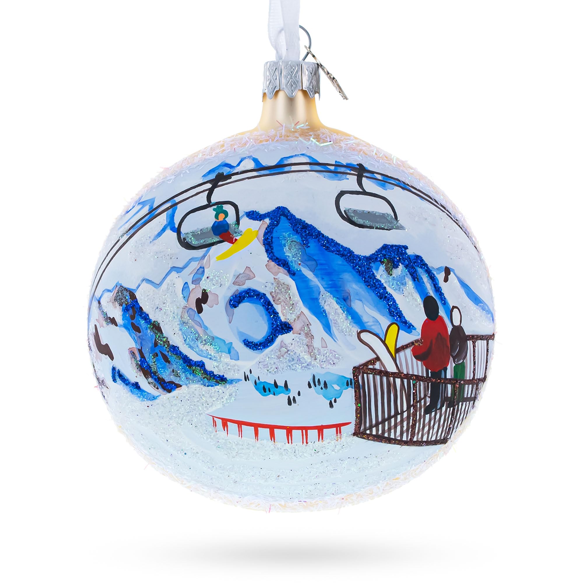 Verbier Ski Resort Suisse boule de verre de Noël pour une ambiance chalet de montagne