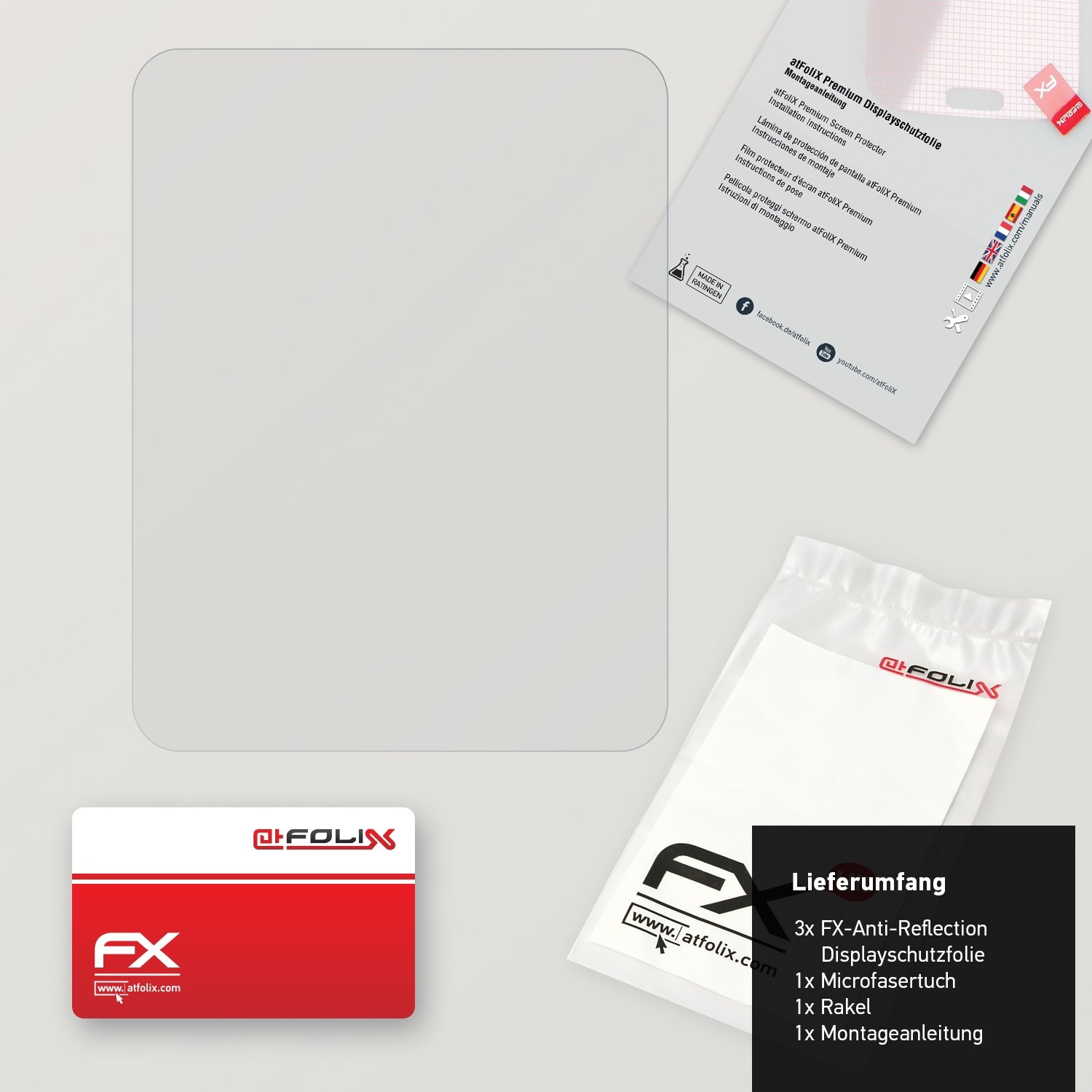 atFoliX Screen Protector compatible with LG G Watch Screen Protection Film, anti-reflective and shock-absorbing FX Protector Film (3X)