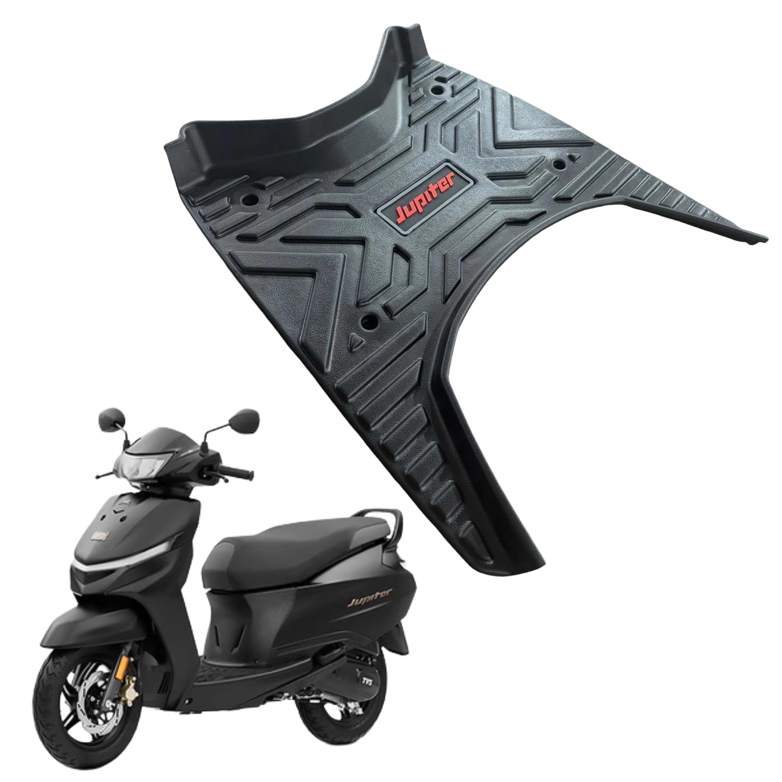 Jupiter 110 New Foot Mat Removeable & Washable 7D Floor Board Heavy Duty Floor/Foot Mat Compatible with Jupiter 110 new EV Scooter 7D Floor Board Premium Comfort and Durability (Black)-image-3
