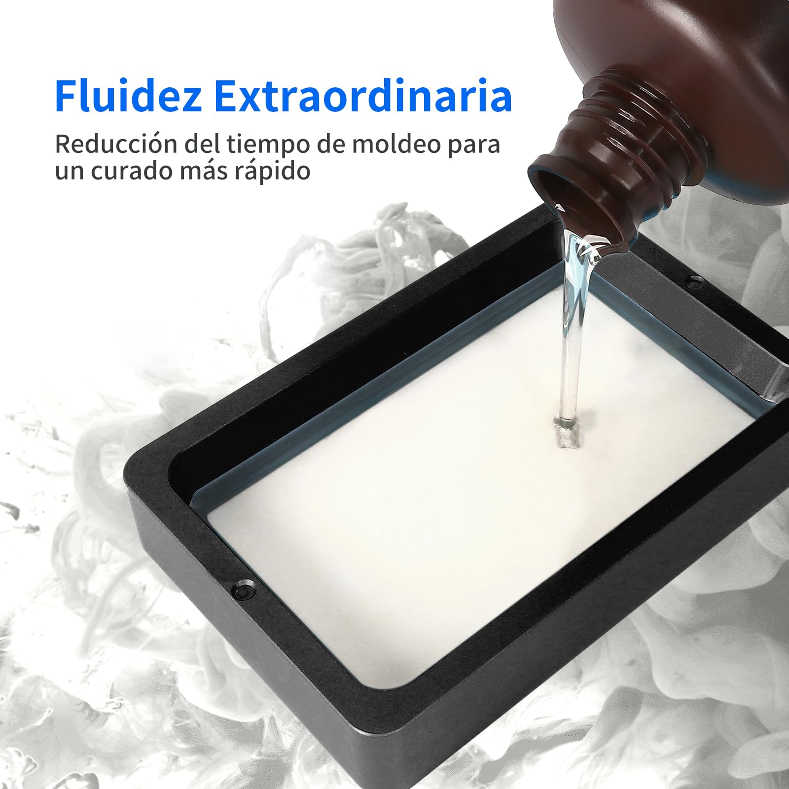 ANYCUBIC Resina Impresora 3D, Resina Estándar, Fotocurado UV LCD Rápido Resina 3D de 405 nm, Alta Tasa de Éxito de Impresión, para Impresoras 3D LCD/DLP/SLA, Transparente 1000g