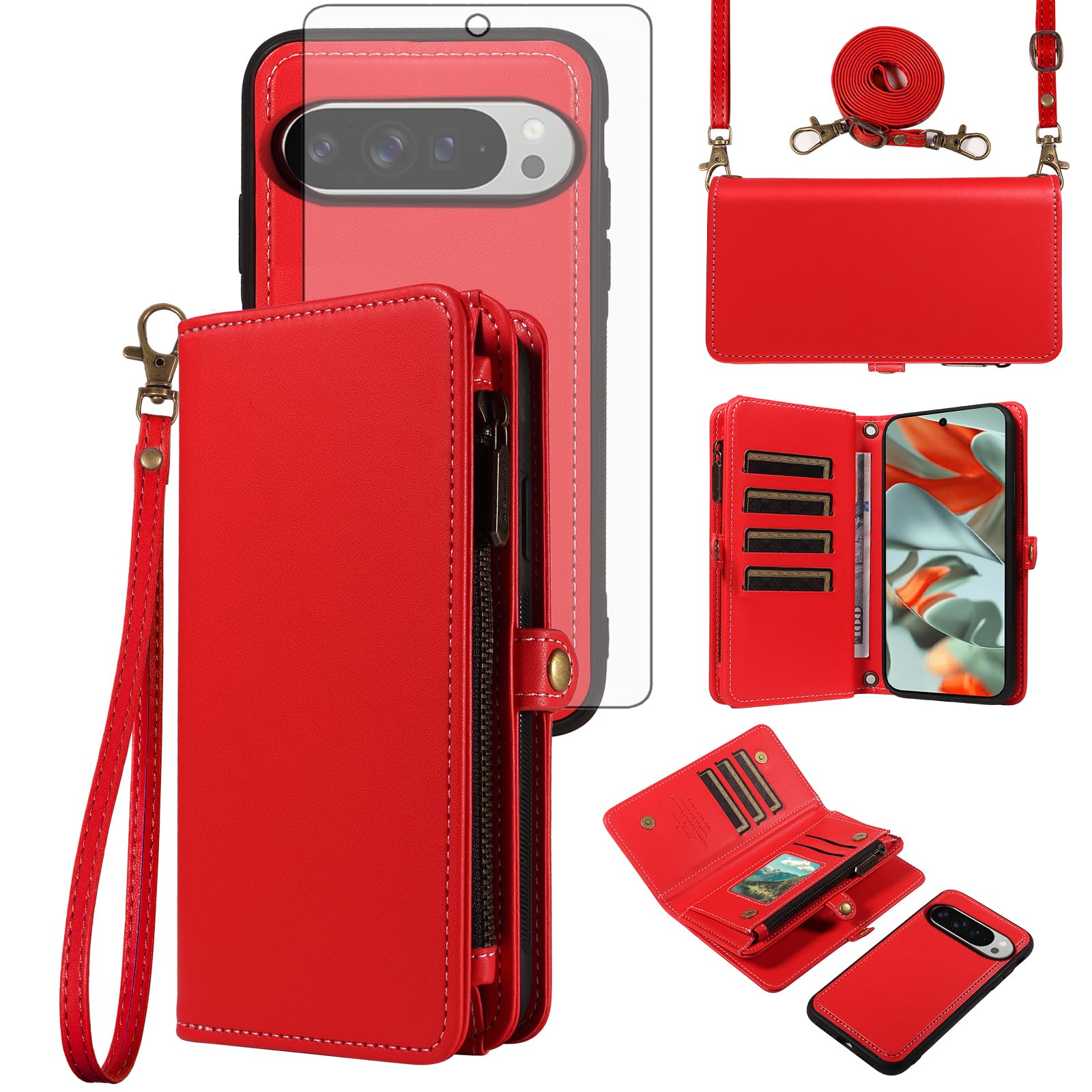 Coque Google Pixel 9 Pro XL finition premium rouge CSYBYW008 - 8