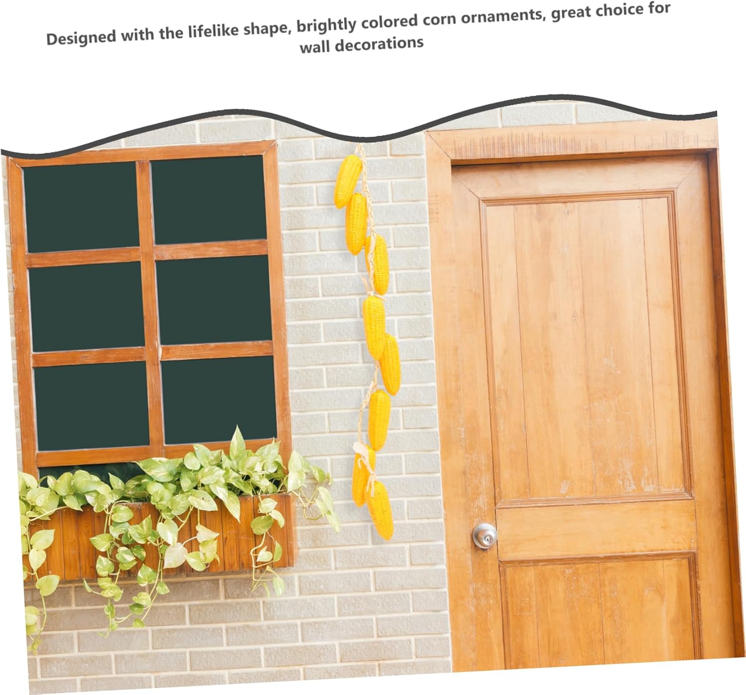 ARTIBETTER 5 Strings Artificial Corn String Realistic Vegetable Hanging Decor for Home Restaurant and Garden Lifelike Fake Corn Models for Unique Photo Props Safe and Reliable Material