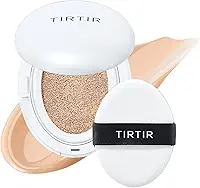 TIRTIR My Glow Cream Cushion #21N Ivory 0,6 oz (18 g) 24 horas de brilho orvalhado de longa duração