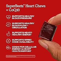 Vista 3 de humanN SuperBeets Heart Chews Advanced - 100mg de CoQ10 Plus Extracto de Remolacha y Extracto de Semilla de Uva, 60