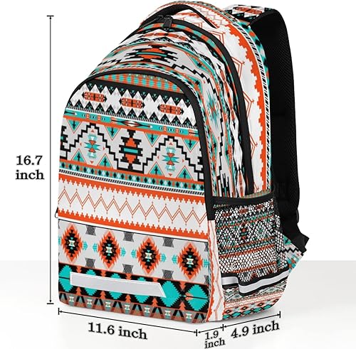 Miniatura 2 de Mochila escolar para niños y niñas, estudiantes universitarios, mochila para laptop, mochilas de viaje, mochila para libros, Azteca 1, Moderno