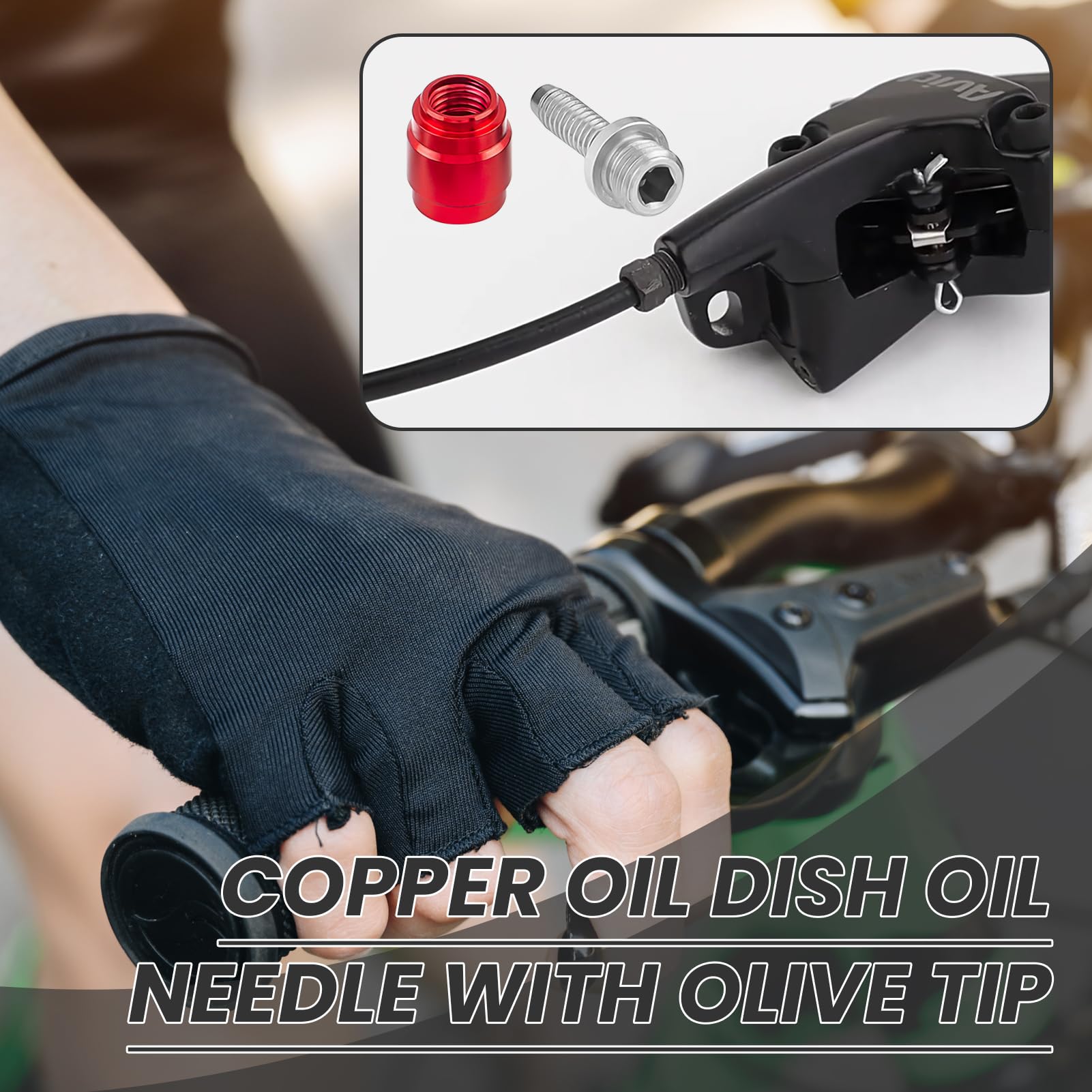 5 inserti per freno a disco, olive, per freni a disco per mountain bike, kit di montaggio per olio di collegamento rapido, per biciclette SRAM AVID e pezzi di ricambio, accessorio per tubo