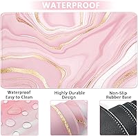 Vista 5 de Reposamuñecas para teclado y mouse grande, alfombrilla de mouse con soporte de muñeca para computadora, almohadilla de teclado de espuma