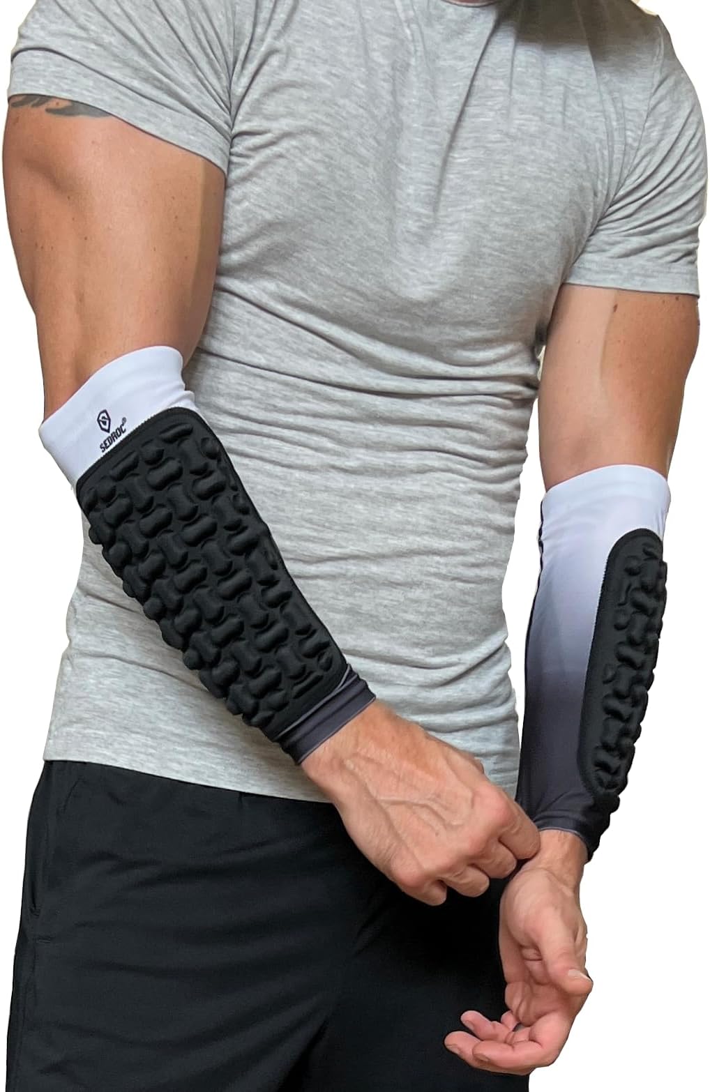 Padded Arm Guards Forearm Protectors Sleeves with Thin Pads