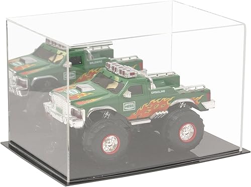 Vista 141 de Better Display Cases Versátil vitrina de acrílico transparente - Caja rectangular grande con base blanca 18" x 12" x 3" (BK09)