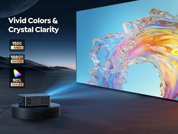 [4K Support/36W Dolby Audio/APPs]Smart-Projector-4K with WiFi6 and 2Way Bluetooth, AI Auto Focus Projector with Native 1080P, HDR10, TOPTRO X9 Outdoor Movie Proyector Compatible with Phone/TV Stick/PC